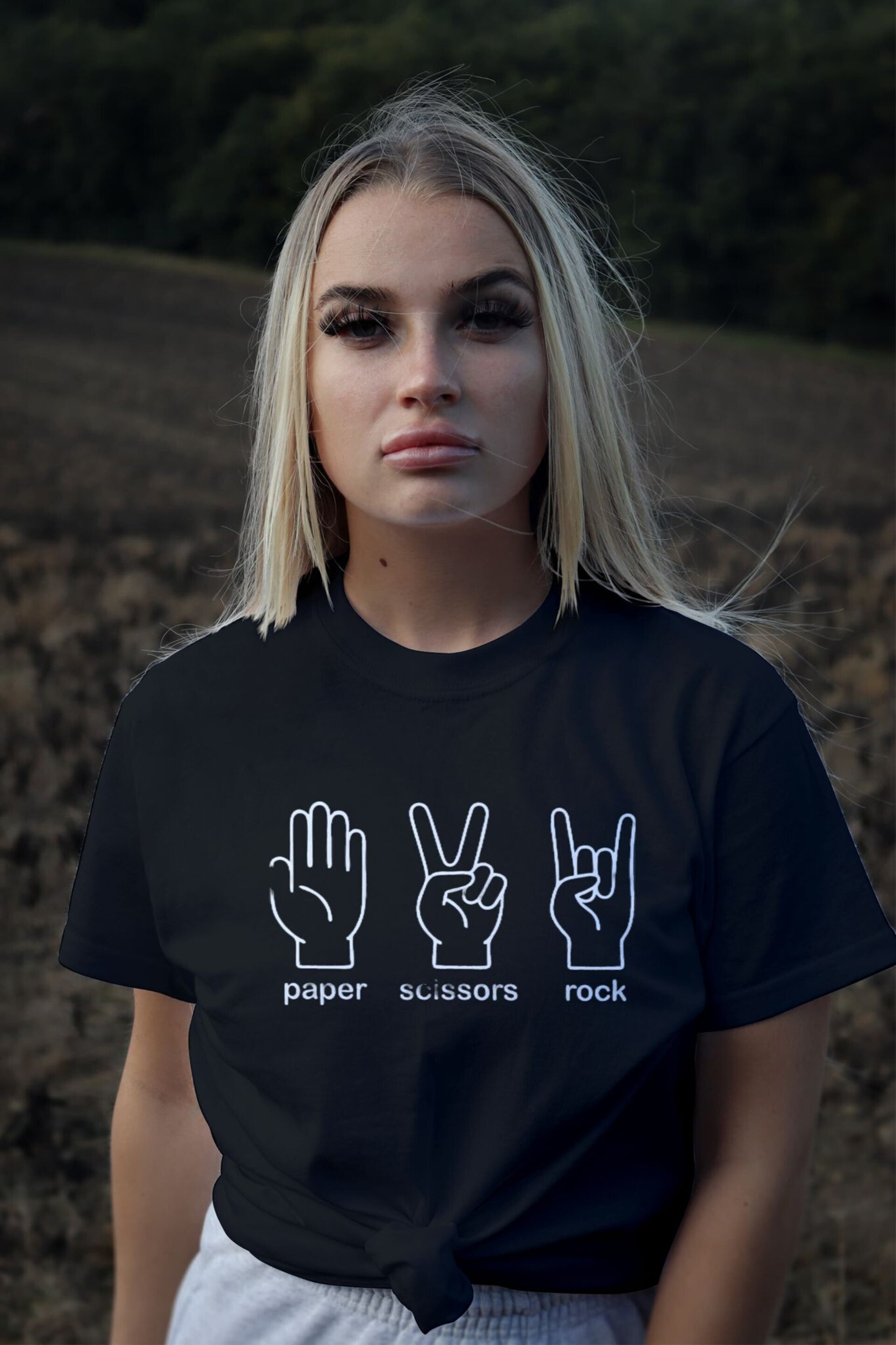 Camiseta Paper Scissors Rock - 1